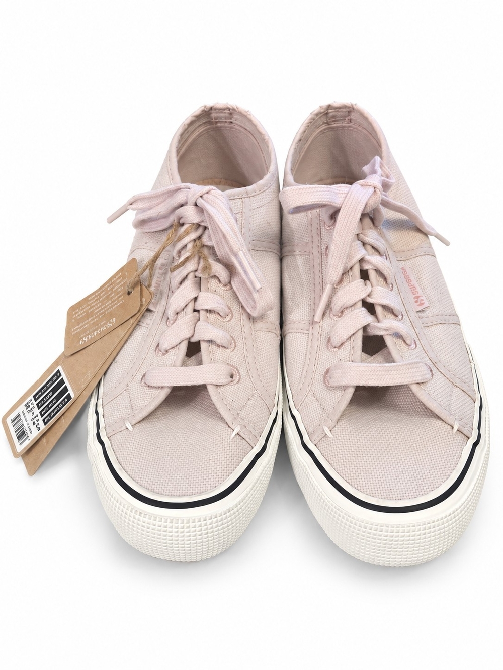 Superga 2490 Bold Organic Canvas Platform Sneakers Blush Pink Women’s 8.5 NWT